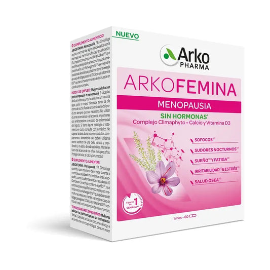 Arkopharma Arkofémina Menopausa, 60 cápsulas