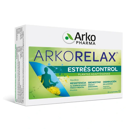 Arkorelax Stress Control 30 comprimidos Arkopharma