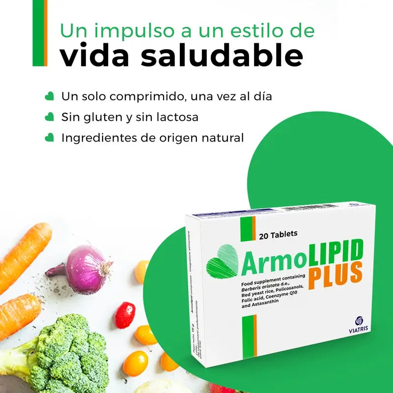Armolipid Plus Controlo do Colesterol e dos Triglicéridos, 30 Cápsulas