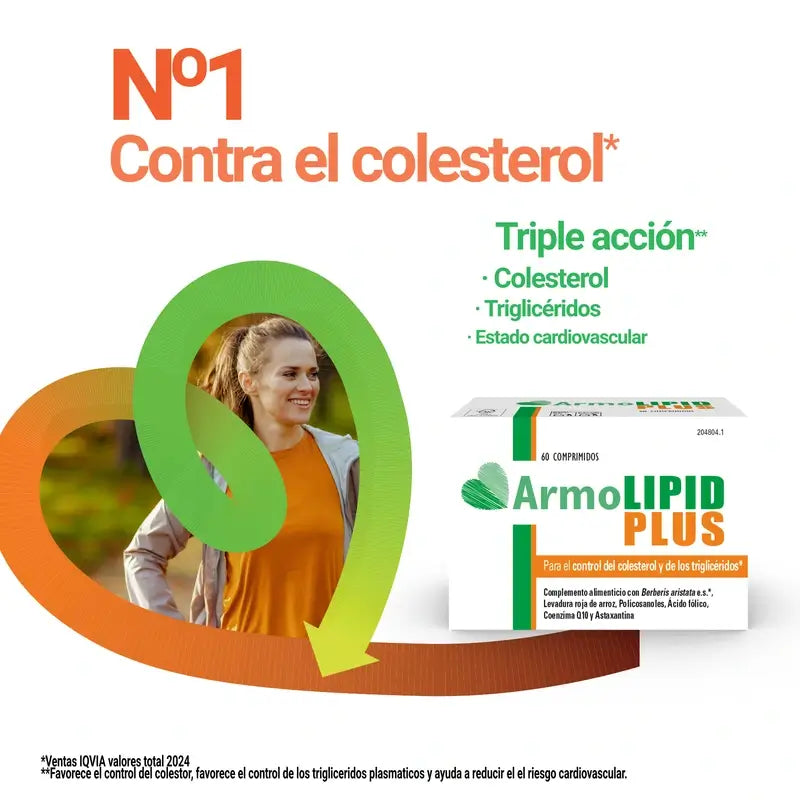 Armolipid Plus Controlo do Colesterol e dos Triglicéridos, 60 Cápsulas