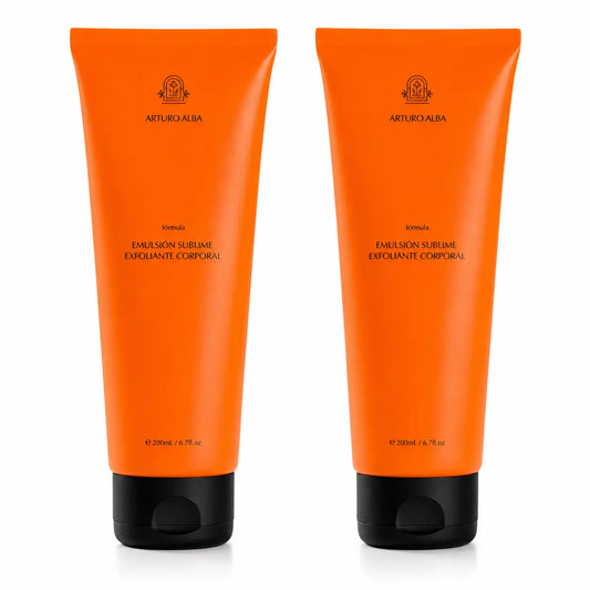 Arturo Alba Emulsão Esfoliante Corporal Sublime, 200 ml, embalagem com 2 unidades