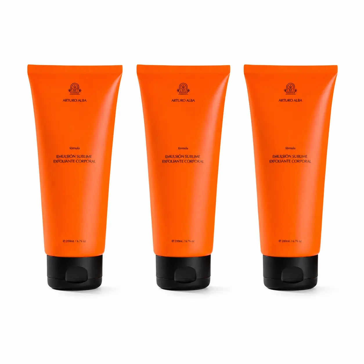 Arturo Alba Emulsão Esfoliante Corporal Sublime, 200 ml, embalagem com 3 unidades