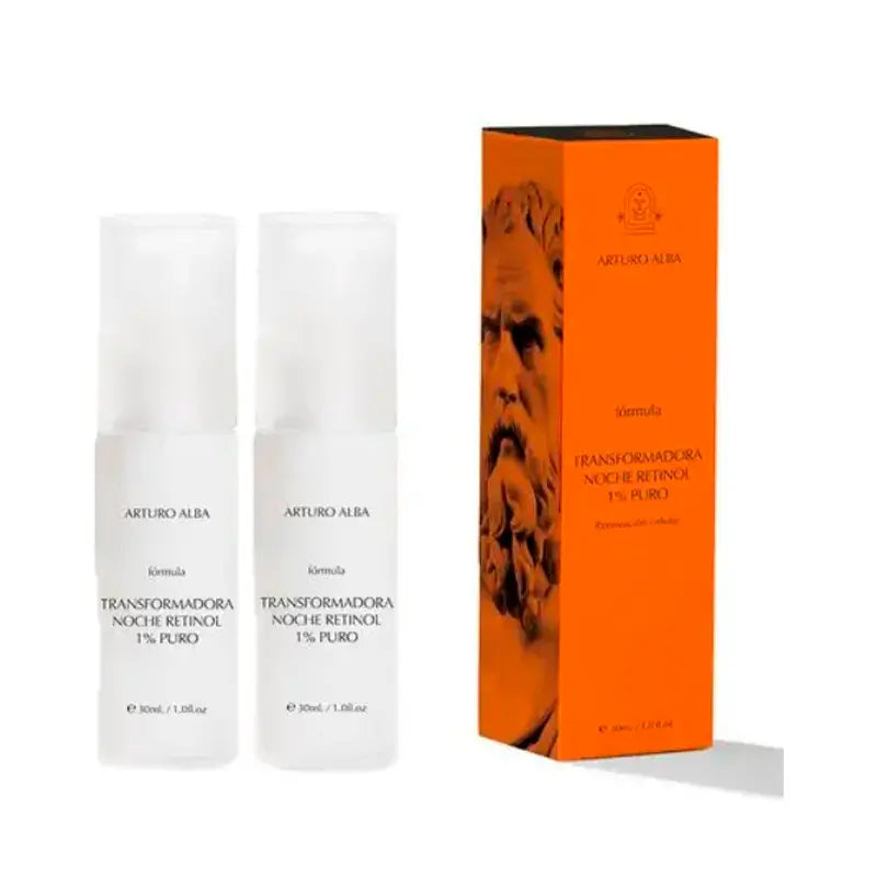 Arturo Alba Retinol 1% Pure Night Transforming Formula, Embalagem 2 x 30Ml