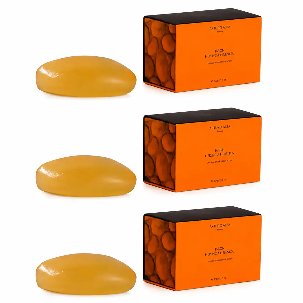 Arturo Alba Sabonete Herencia Helenica 100 g, embalagem de 3