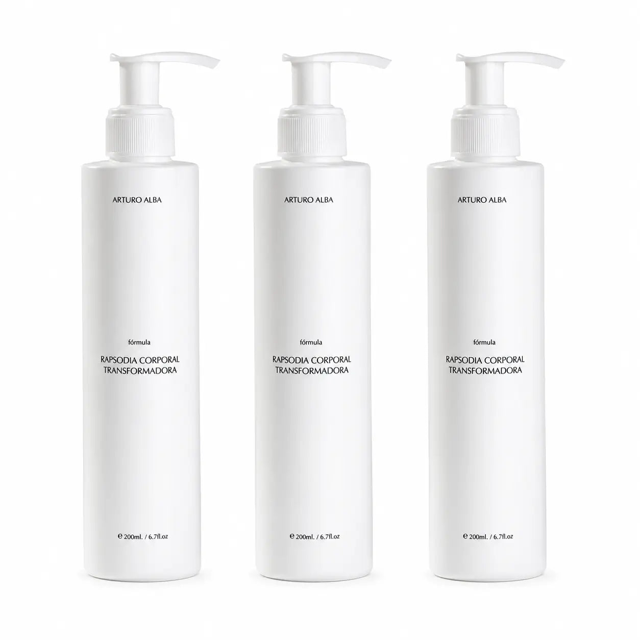Arturo Alba Rapsódia Corporal Recuperadora, 200 ml, embalagem de 3