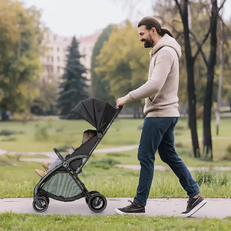 Carrinho de bebé Asalvo Plis Plas Preto com chassis preto