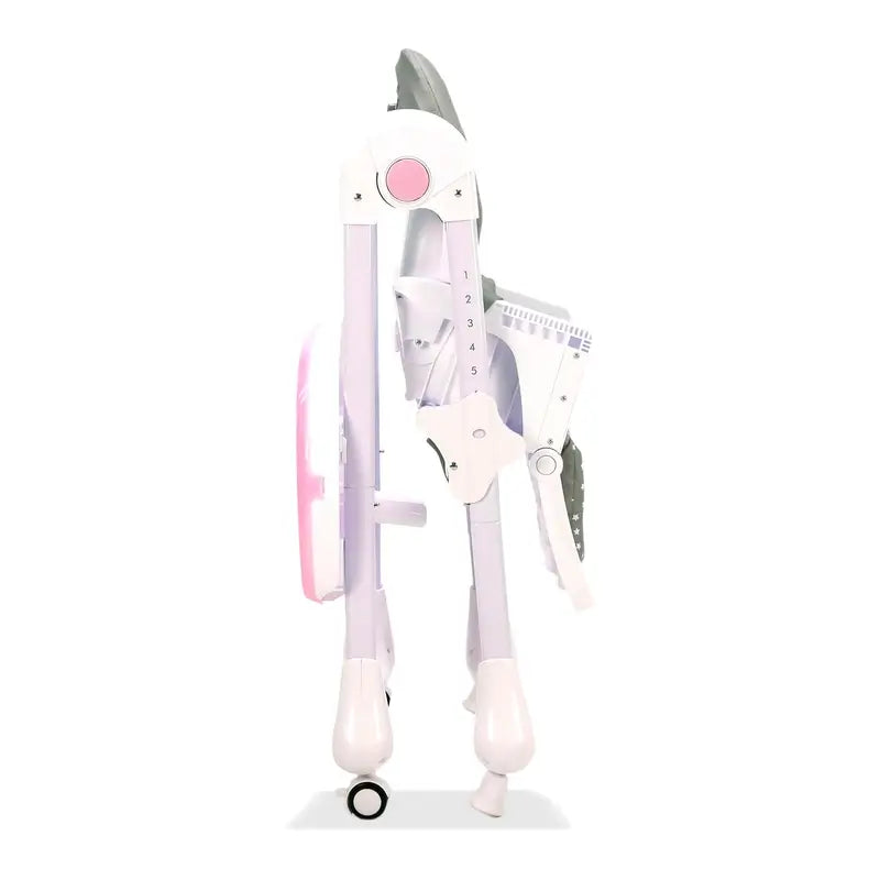 Cadeira alta com rodas Asalvo Pink Bunny