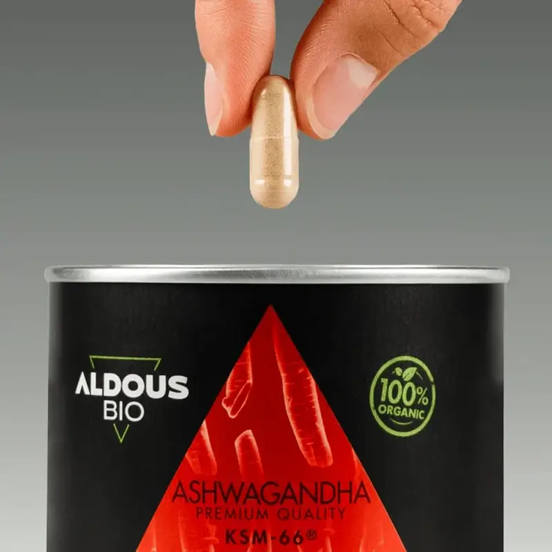 Orgânico Aldous Ashwagandha KSM-66, 600mg