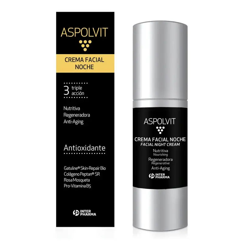 Creme Facial de Noite Aspolvit 30 ml