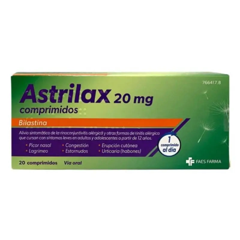 Astrilax 20 Mg, 20 comprimidos