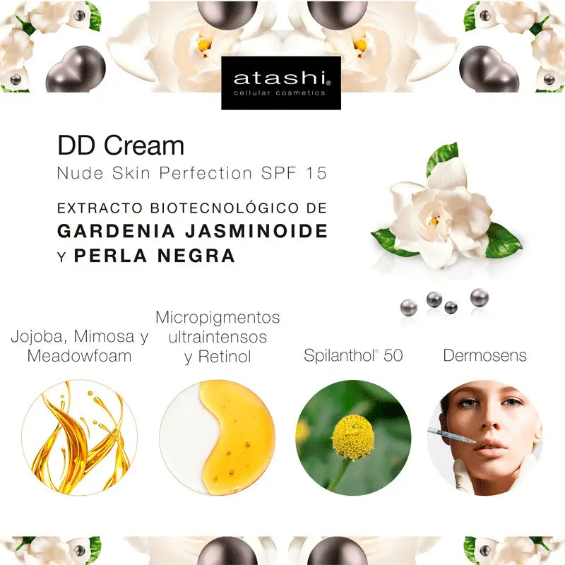 Atashi Dd Hidratante com Cor Spf 15 - Tonalidade Bronze Intensa