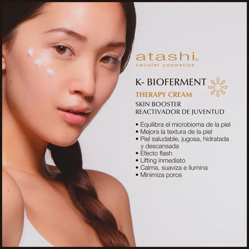 Atashi Ritual K-Bioferment Serum + Revitalising Anti-Ageing Cream + Jade Roller Gift Box