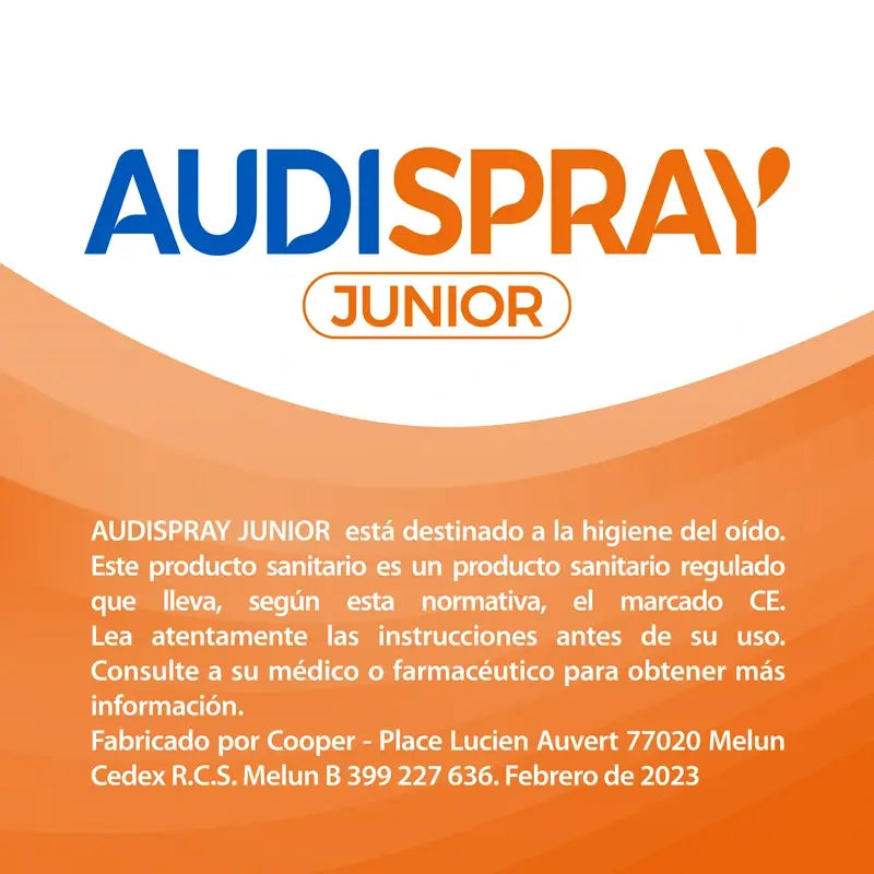 AUDISPRAY SOLUÇÃO DE LIMPEZA DO OUVIDO JÚNIOR 15 M