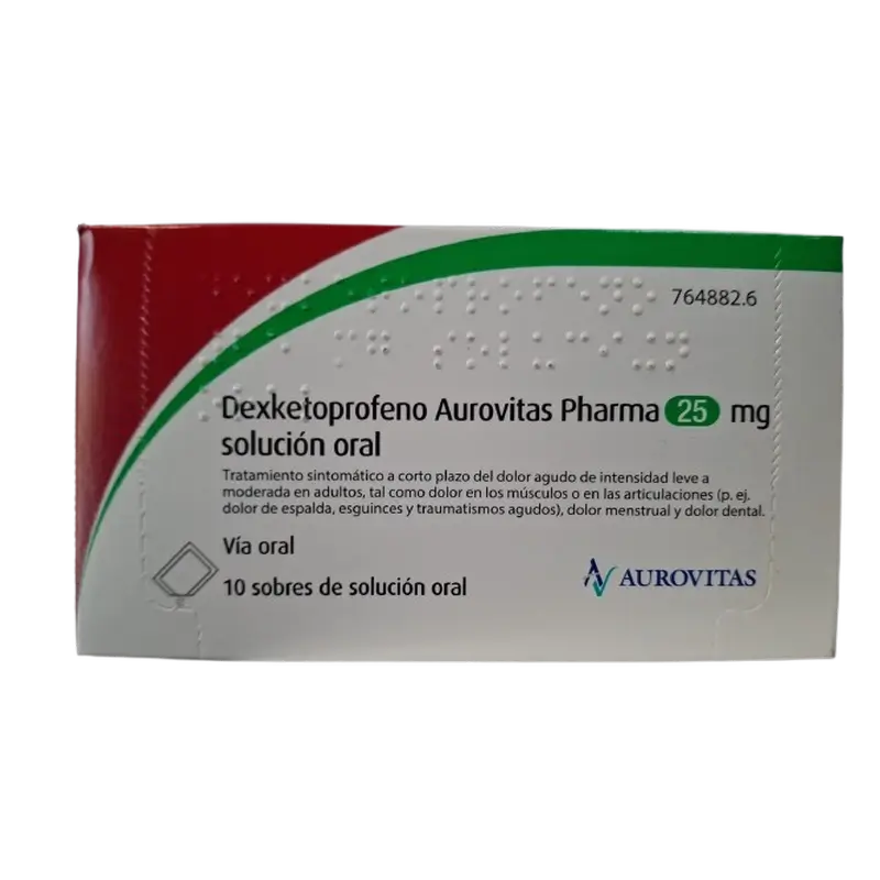 Aurovitas Dexketoprofen 25 mg, 15 comprimidos