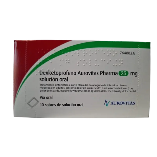 Aurovitas Dexketoprofen 25 mg, 15 comprimidos