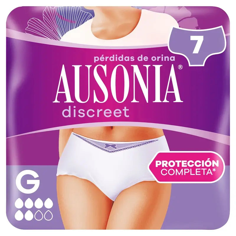 Ausonia Discreet Normal Incontinence Briefs Tamanho L, 7 Briefs