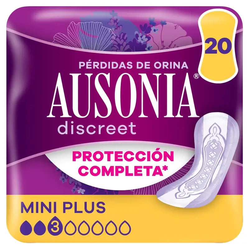 Ausonia Discreet Mini Plus pensos para perdas de urina, 20 unidades
