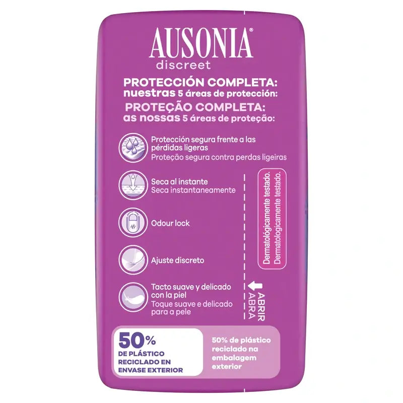 Ausonia Discreet Maxi Pads para perdas de urina, 10 unidades
