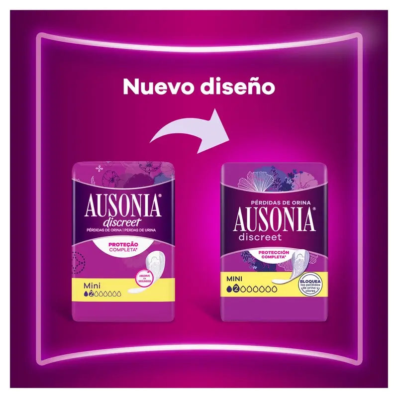Ausonia Discreet Maxi Pads para perdas de urina, 10 unidades