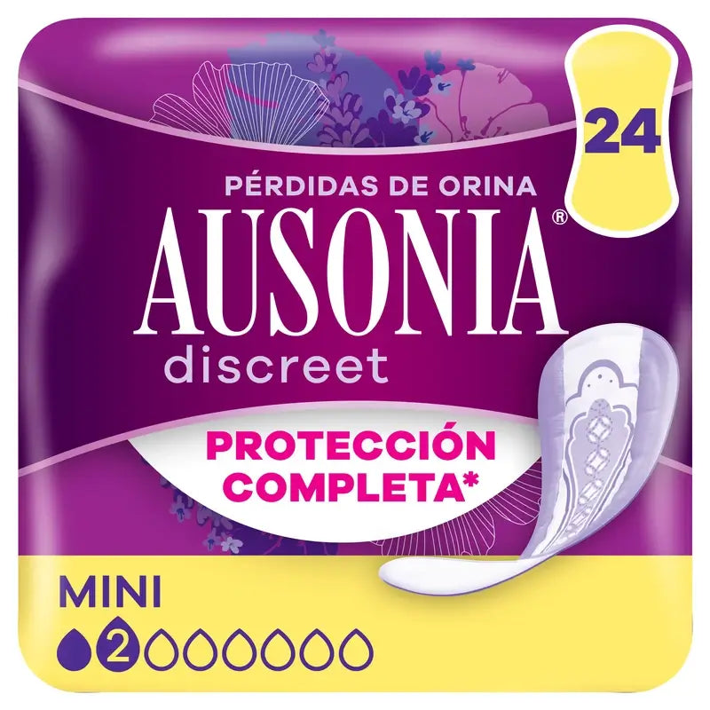 Ausonia Discreet Mini pensos para perdas de urina, 24 unidades