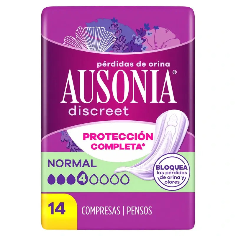 Ausonia Discreet Pads para perdas normais de urina, 14 unidades