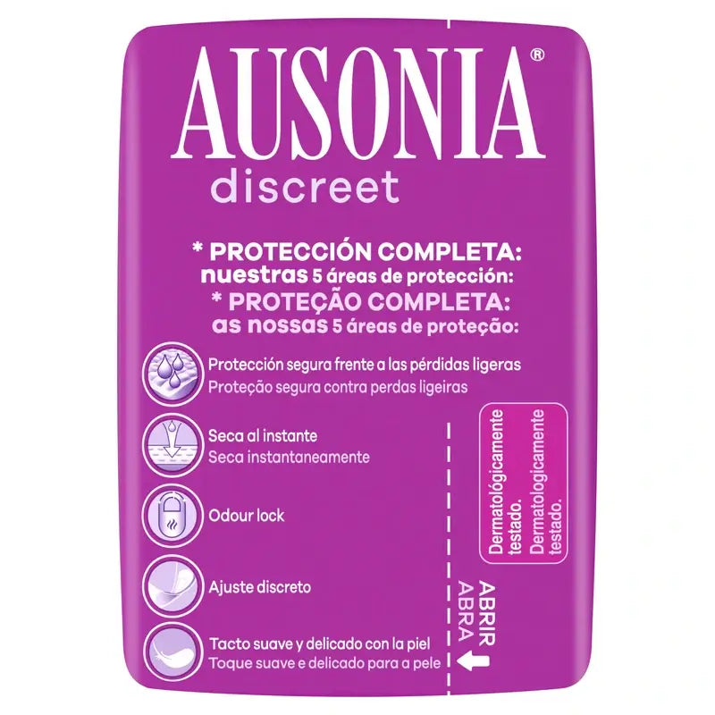 Ausonia Discreet Pads para perdas normais de urina, 14 unidades