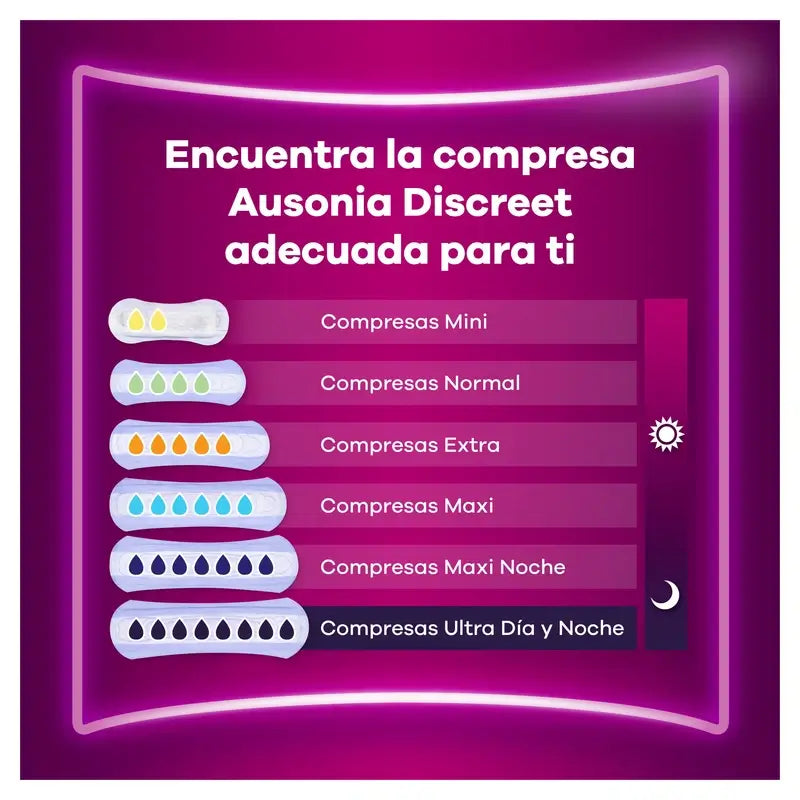 Ausonia Discreet Pads para perdas normais de urina, 14 unidades
