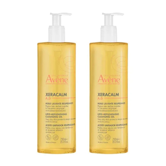 Avene Óleo de Limpeza Xeracalm Ad , Embalagem 2 x750 ml