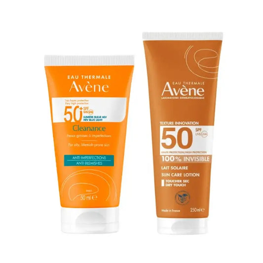 Avene Cleanance Spf 50+ 50 Ml + Leite Invisível Spf 50 250 Ml