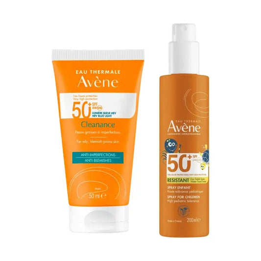 Avene Cleanance Spf 50+ 50 Ml + Spray Família Spf50+ 400 Ml