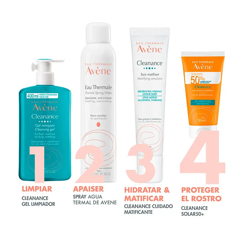 Avene Cleanance Solar SPF 50+, pele oleosa