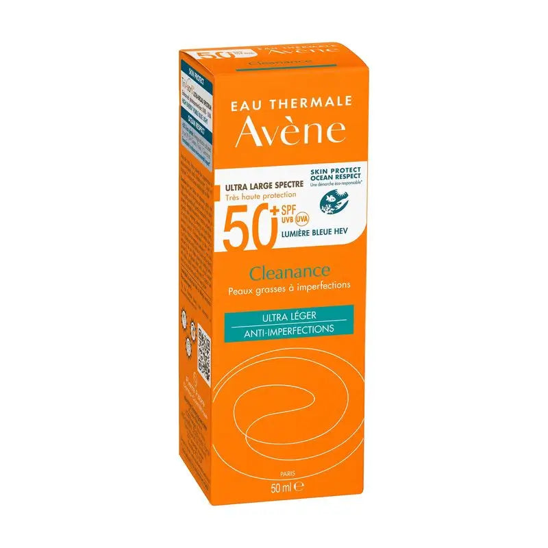 Avene Cleanance Solar SPF 50+, pele oleosa