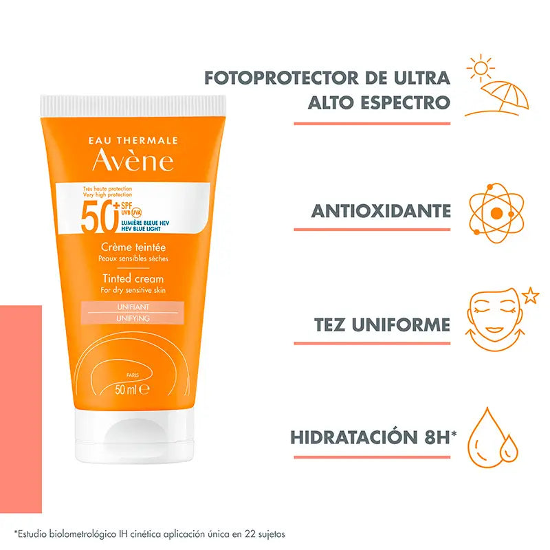 Avene Sun Cream Sensitive Skins SPF 50+ Cor 50 ml
