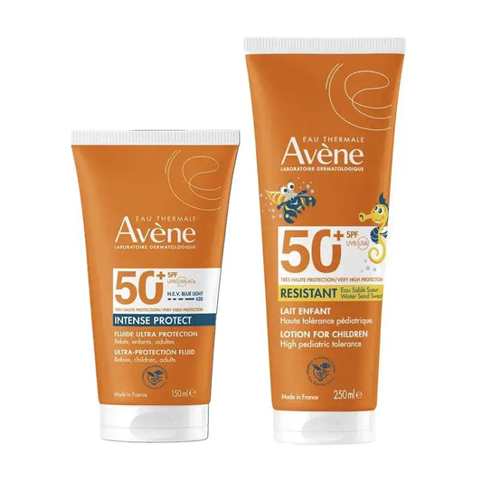 Avene Creme Spf 50+ Sem Perfume 50 Ml + Leite Spf 50+ Criança 250 Ml