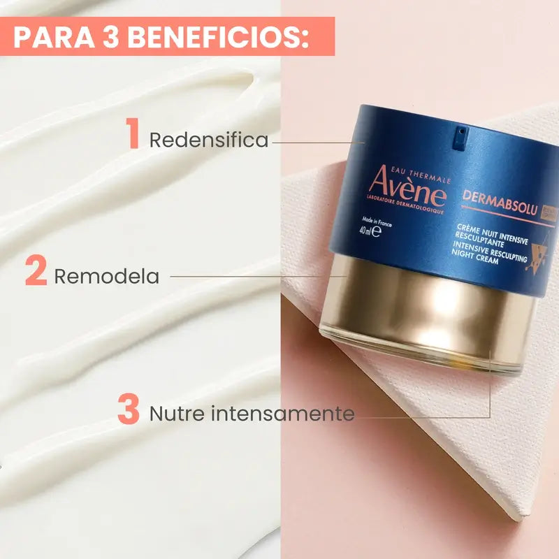 Avene Dermabsolu Creme Remodelador de Noite Intensivo, 40Ml