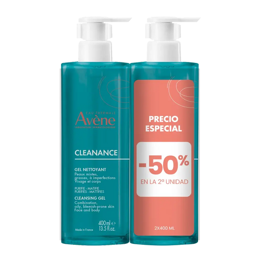 Avene Eau Thermale Cleanance Gel de Limpeza 2 X 400 Ml