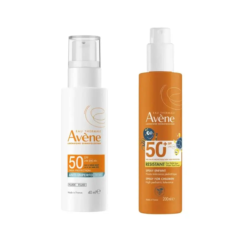 Avene Expert Anti-imperfeições Spf50 40 Ml + Spray Familiar Spf50+ 400 Ml