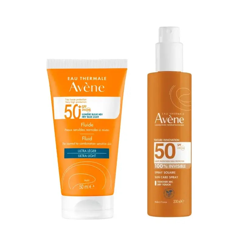 Avene Fluido Spf 50+ 50 Ml + Spray Invisível Spf 50 200 Ml