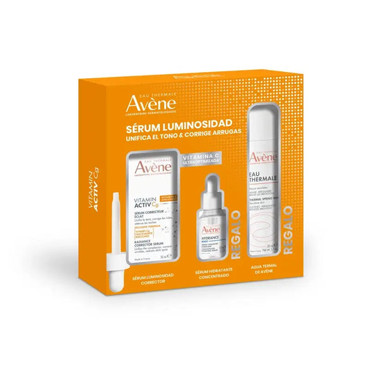 Avene Pack Sérum Vitamina Cg 30 Ml+Sérum Hidratante 10 Ml+Água Termal 50 Ml