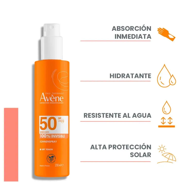 Avene Sun Spray Sensitive Skin SPF 50+ 200 ml