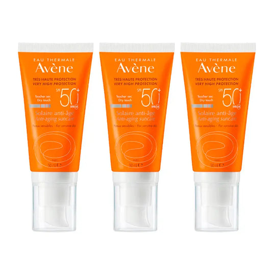 Avene Sun Cream Spf 50+ Anti-Idade, 3 x 50 ml