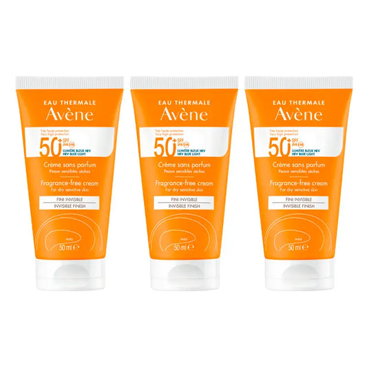 Avene Sun Cream Spf 50+ Sem Perfume, 3 x 50 ml