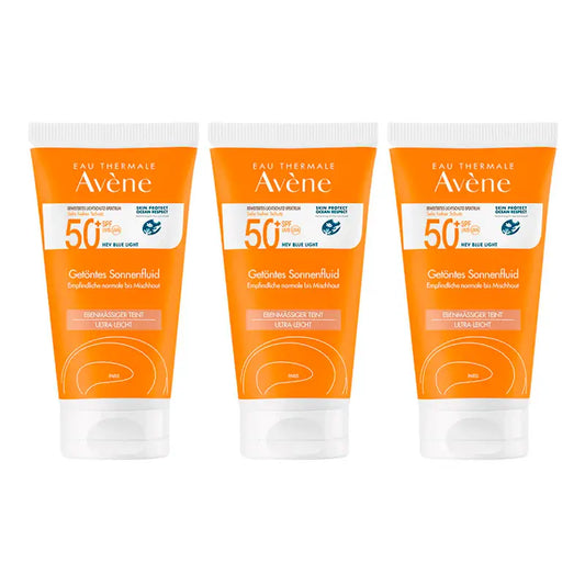 Avene Sun Fluid Spf50+ Colour, 3 x 50 ml