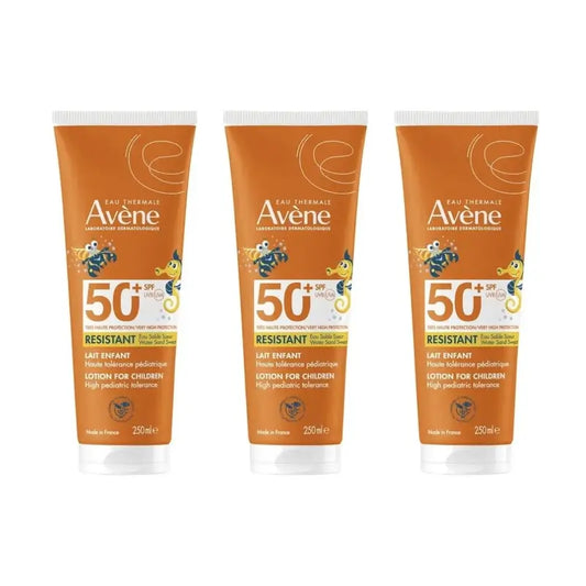 Avene Leite de Proteção Solar para Crianças Spf 50+, 3 x 250 ml