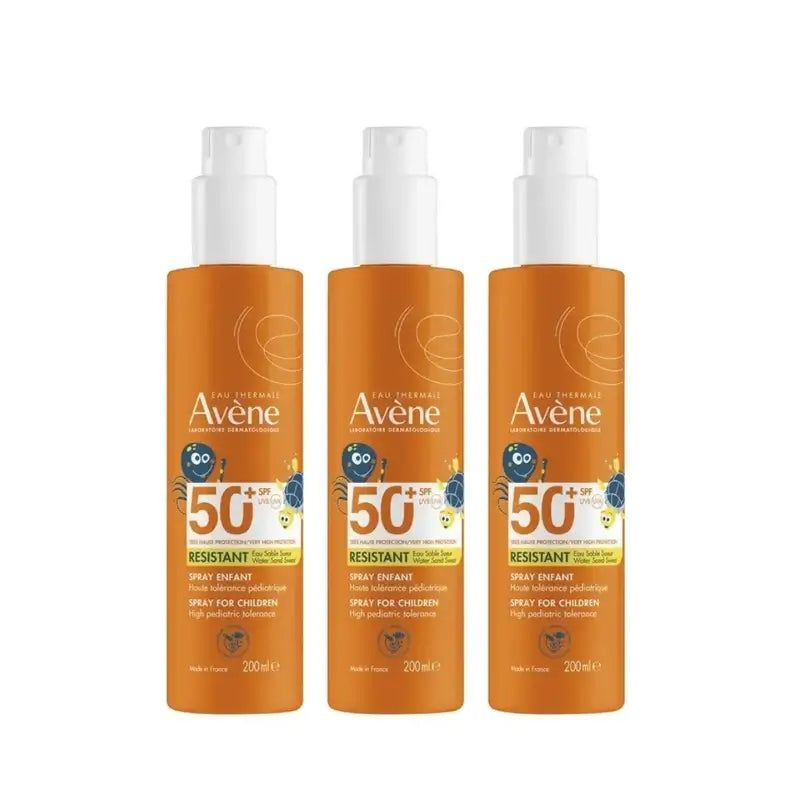 Avene Spray Solar para Crianças Spf 50+, 3 x 200 ml
