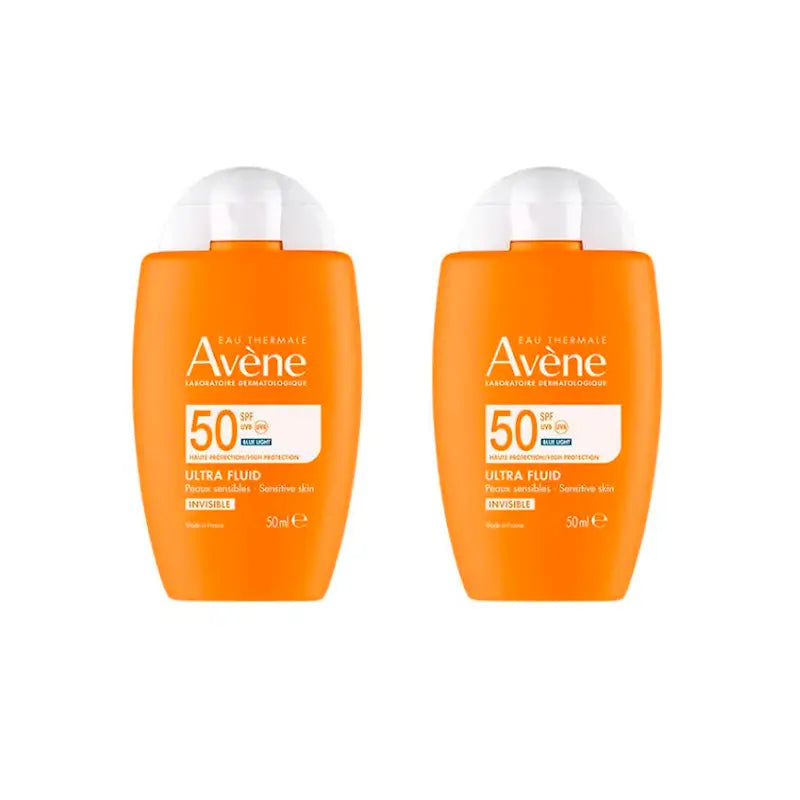 Avene Ultra Invisible Fluid Spf50, 2X50 Ml