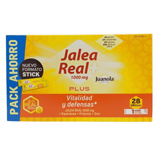 Juanola Geleia Real Plus, 28 sticks