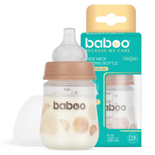 Biberão Baboo Anti-Cólicas 0+ Meses Au Naturale, 180 ml