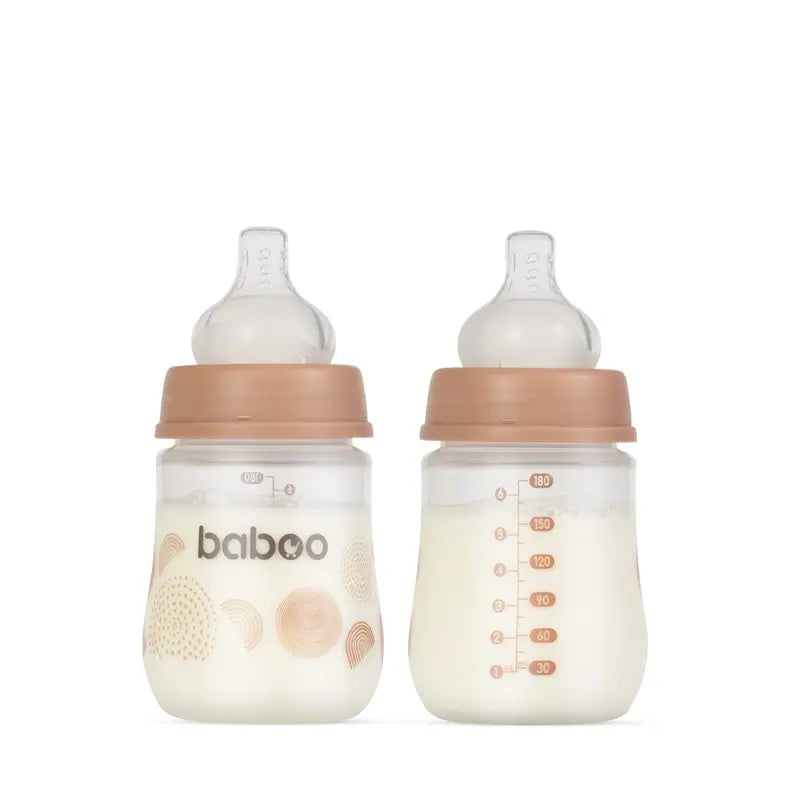Biberão Baboo Anti-Cólicas 0+ Meses Au Naturale, 180 ml