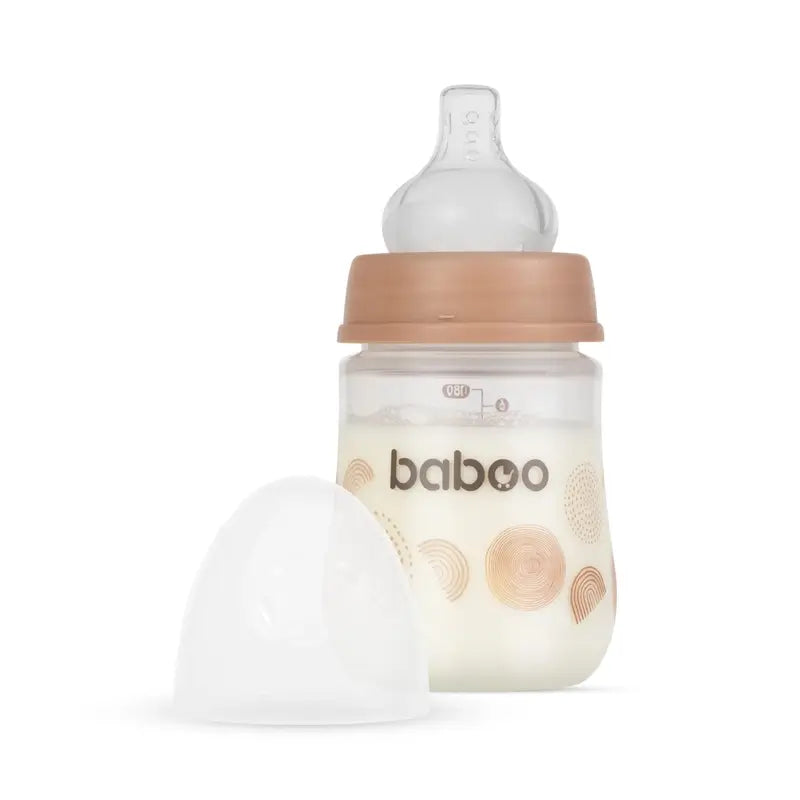 Biberão Baboo Anti-Cólicas 0+ Meses Au Naturale, 180 ml